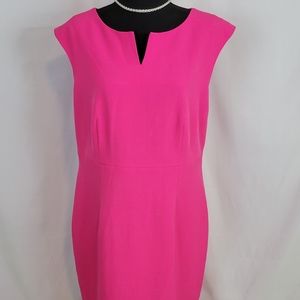 NEW - Kasper Sheath Dress in Pink Perfection, Size: 12
